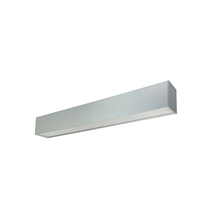 Nora 4 Foot L-Line LED Indirect/Direct Linear Selectable CCT 6152Lm Aluminum Finish (NLUD-4334A)