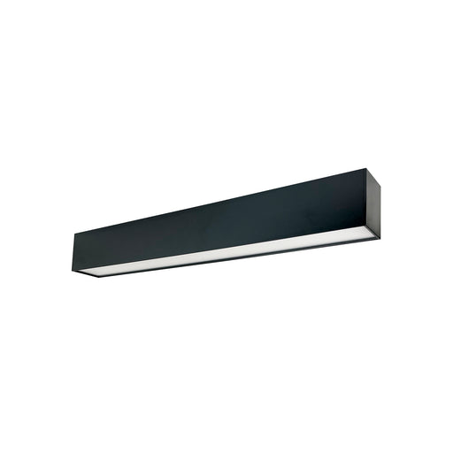 Nora 2 Foot L-Line LED Indirect/Direct Linear Selectable CCT 3710Lm Black Finish (NLUD-2334B)