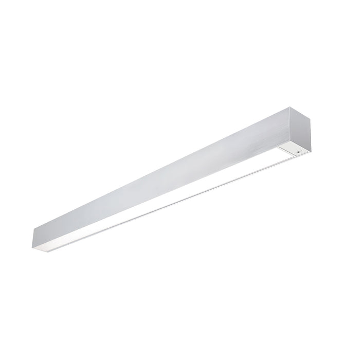 Nora 4 Foot L-Line LED Indirect/Direct Linear 6152Lm CCT Selectable 3000K/3500K/4000K Aluminum With Emergency And Motion Sensor (NLUD-4334A/EMOS)
