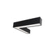 Nora L Shaped L-Line LED Indirect/Direct Luminaire Selectable CCT 3781Lm Black Finish (NLUD-L334B)