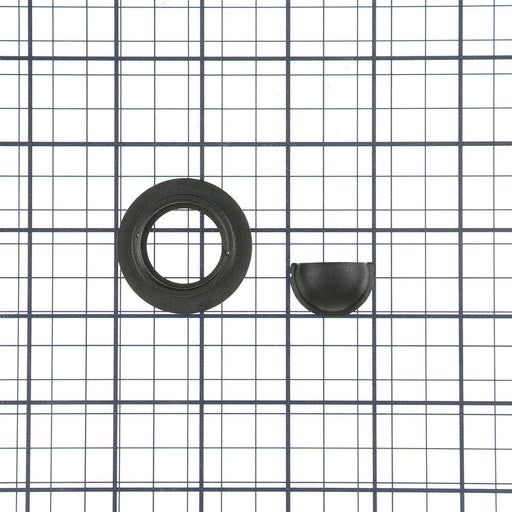 Nora 1 Inch Round M1 Scoop Trim Black (NM1-RAEYELIDB)