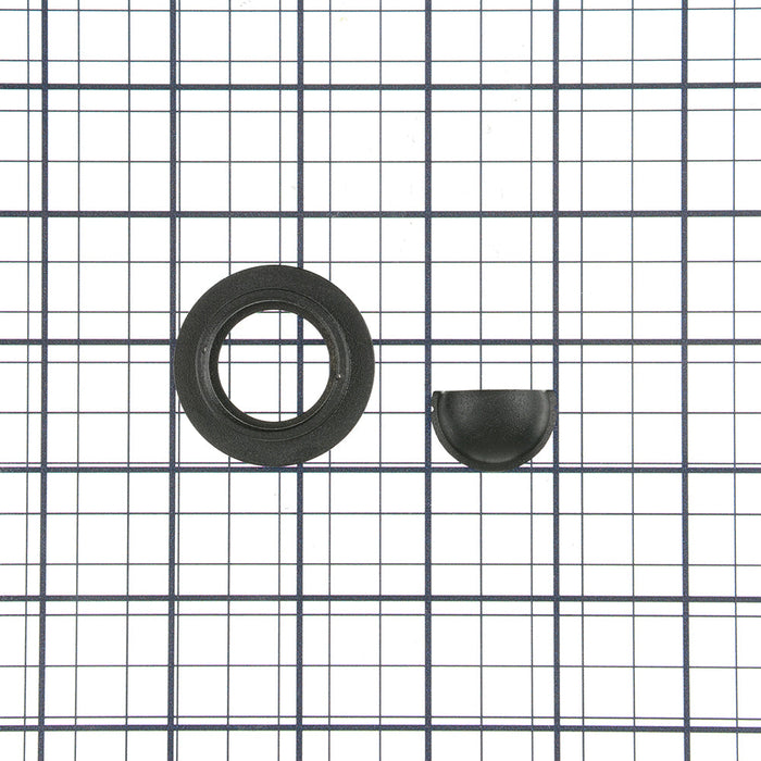 Nora 1 Inch Round M1 Scoop Trim Black (NM1-RAEYELIDB)