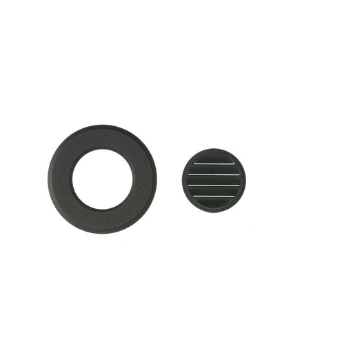 Nora 1 Inch Round M1 Louver Trim Black (NM1-RLOUVB)