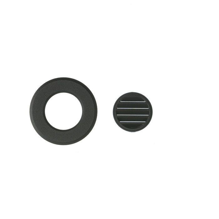 Nora 1 Inch Round M1 Louver Trim Black (NM1-RLOUVB)