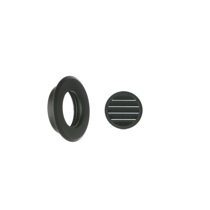 Nora 1 Inch Round M1 Louver Trim Black (NM1-RLOUVB)