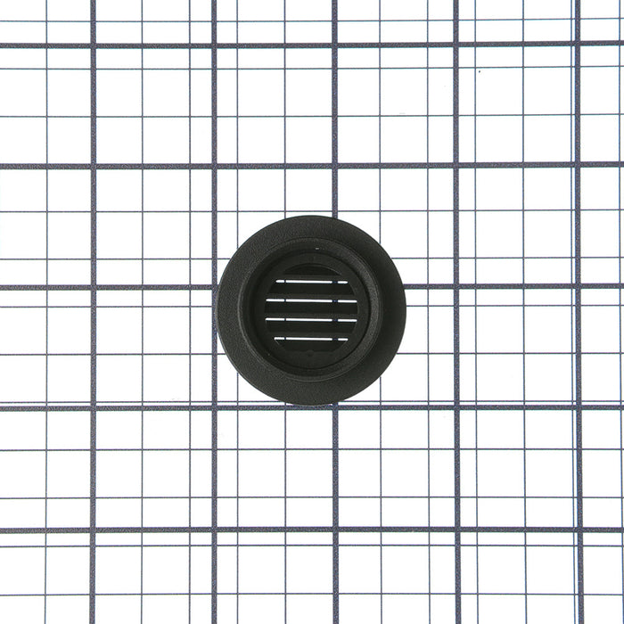Nora 1 Inch Round M1 Louver Trim Black (NM1-RLOUVB)