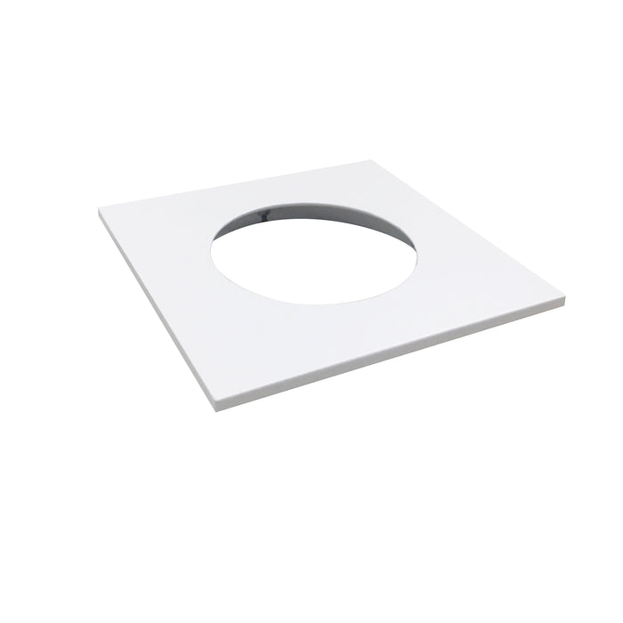 Nora 2 Inch M2 Square Trim Ring For NM2-2R270 Round Elbow Downlight Matte Powder White (NM2-2SETMPW)