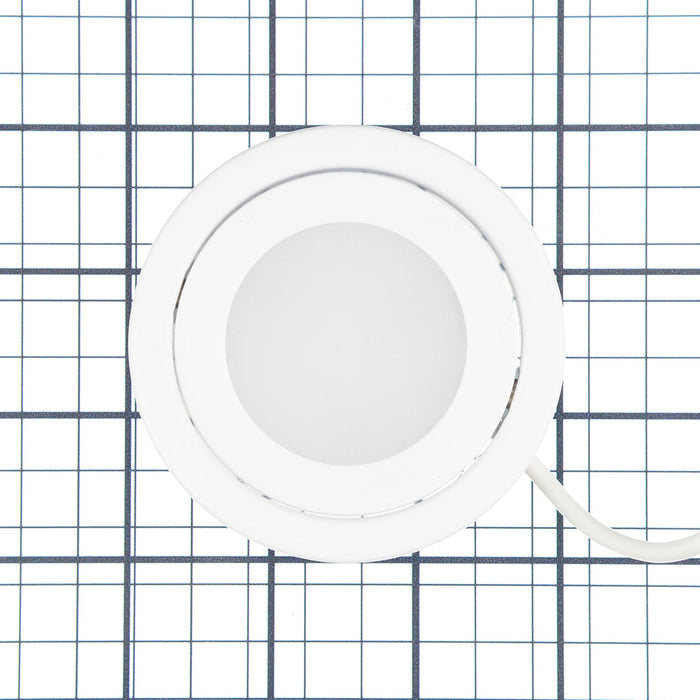 Nora 24V Josh Adjustable LED Puck Light 300Lm 4000K White Finish (NMP2-A40W)