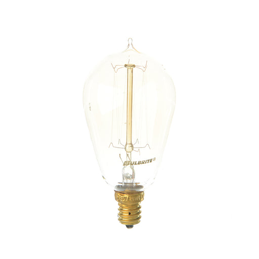 Bulbrite NOS25ST15/SQ/E12 25W ST15 Nostalgic Thread E12 120V 2200K (132510)