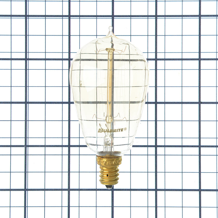 Bulbrite NOS25ST15/SQ/E12 25W ST15 Nostalgic Thread E12 120V 2200K (132510)