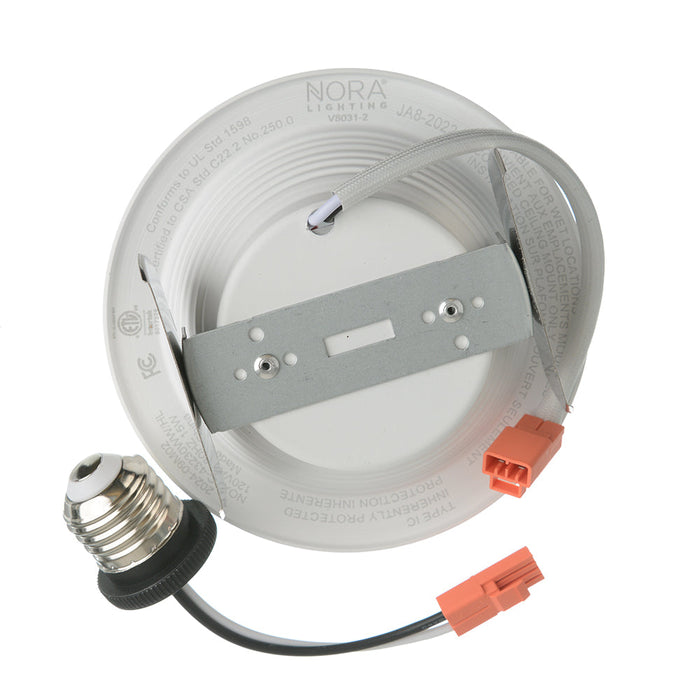 Nora 4 Inch Onyx 15W LED Round Retrofit Reflector 3000K 1000Lm White (NOXAC-43230WW/HL)