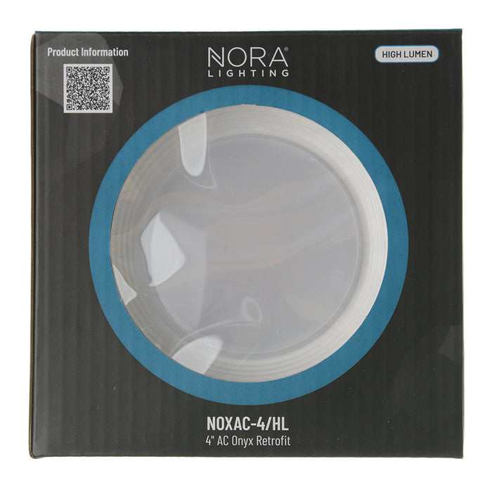 Nora 4 Inch Onyx 15W LED Round Retrofit Reflector 3000K 1000Lm White (NOXAC-43230WW/HL)