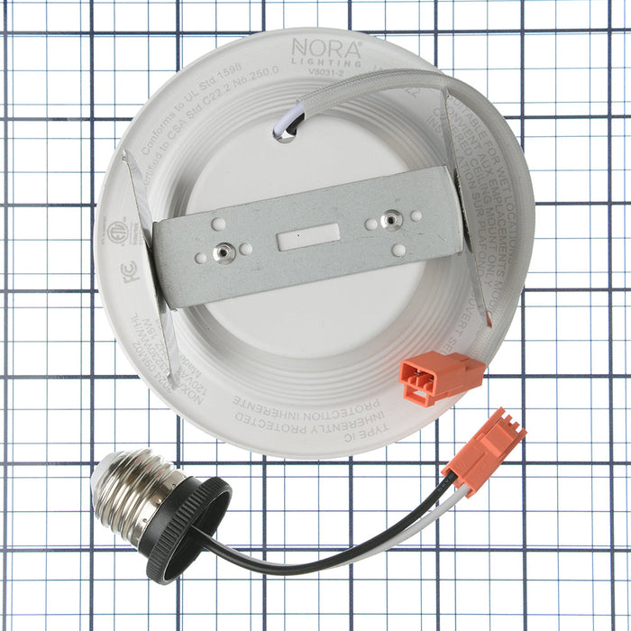 Nora 4 Inch Onyx 15W LED Round Retrofit Reflector 3000K 1000Lm White (NOXAC-43230WW/HL)
