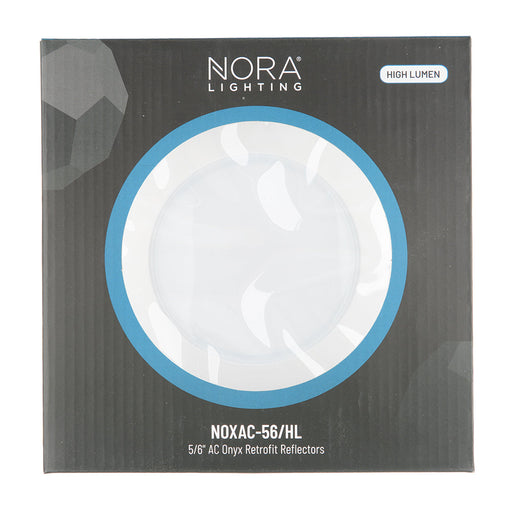 Nora 5/6 Inch AC Onyx High Lumen Retrofit Round Reflector 1100Lm 15.5W 3000K White (NOXAC-563130WW/HL)