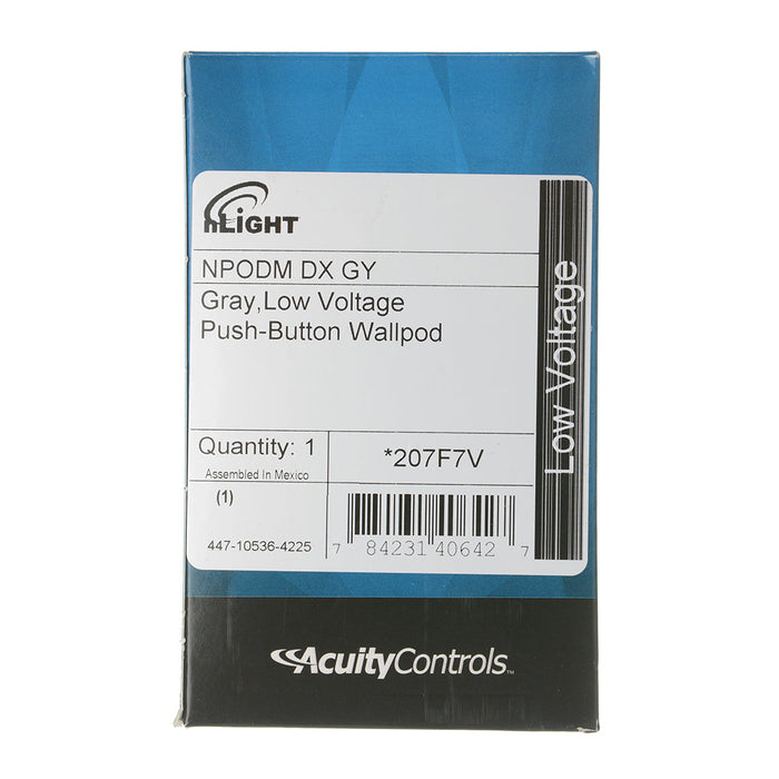 Lithonia nLight WallPod Push-Button Occupancy Controlled Dimming Without Dimming Output Gray (NPODM DX GY)