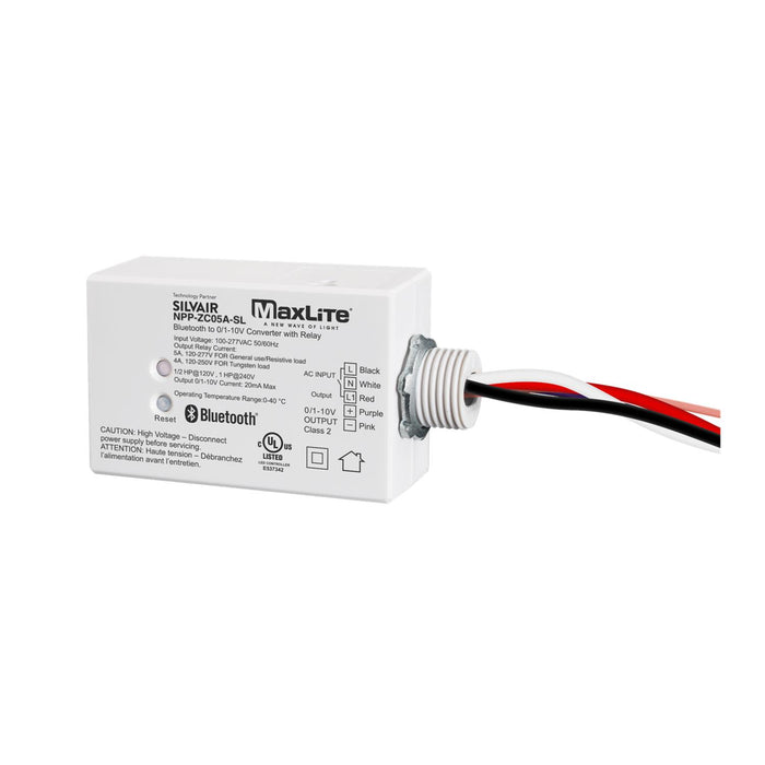 Maxlite 110877 120-277V Silvair Network Zone Controller 5A 0-10V Dimming (NPP-ZC05A-SL)