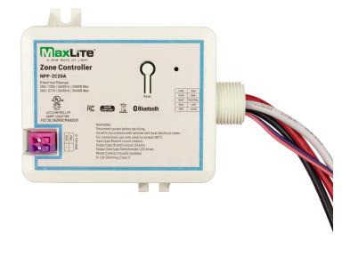 Maxlite 109113 120-277V Network Zone Controller 20A 0-10V Dimming (NPP-ZC20A)