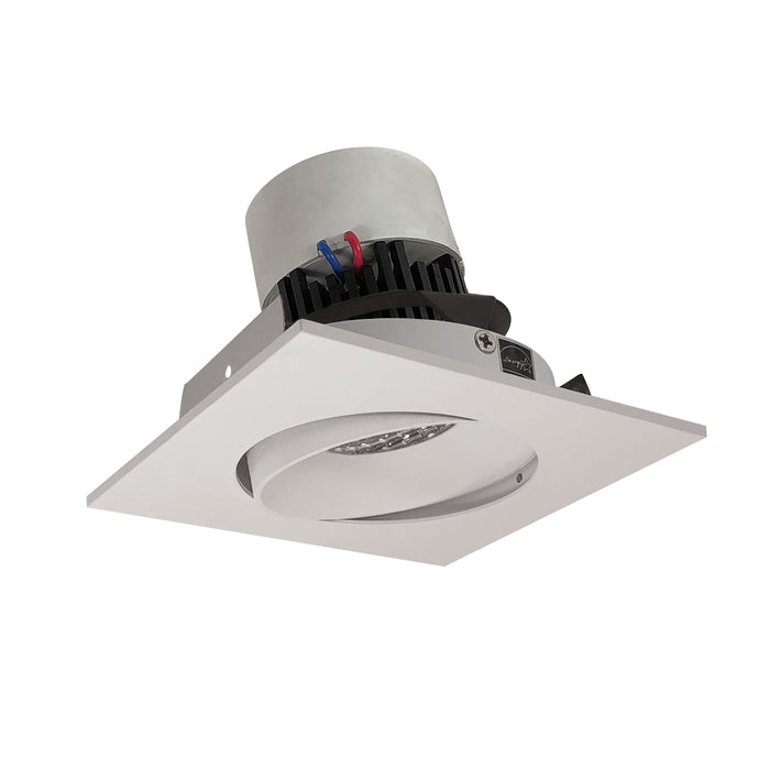 Nora 4 Inch Pearl Retrofit Square Cone Regress Adjustable Trim 800Lm 12W Comfort Dim 90 CRI White 120V Triac/ELV Dimming (NPR-4SCCDXWW)