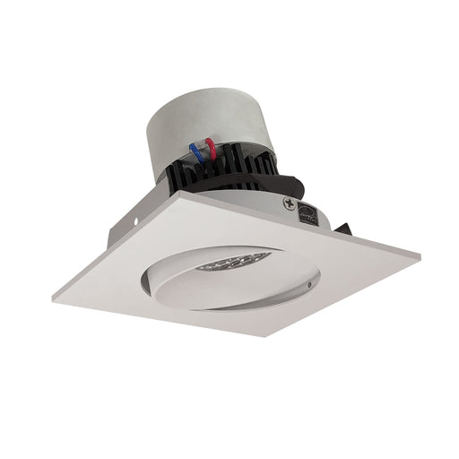 Nora 4 Inch Pearl Retrofit Square Cone Regress Adjustable Trim 1000Lm 12W 3000K 90 CRI White 120V Triac/ELV Dimming (NPR-4SC30XWW)