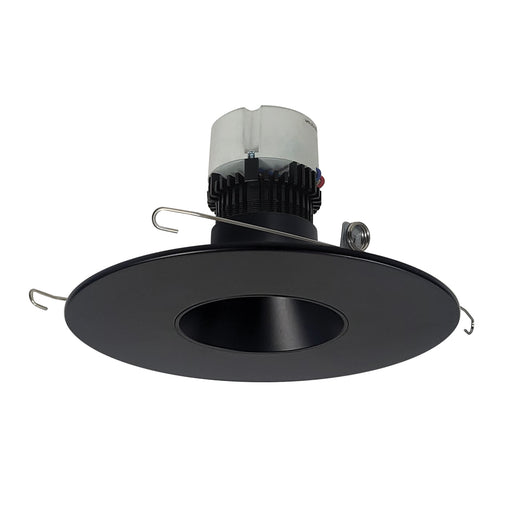 Nora 5/6 Inch Pearl LED Round Retrofit Reflector/Round Aperture 1200Lm 12W 3000K Black Reflector Black Flange (NPR-56RNDC30XBB)