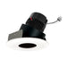 Nora 4 Inch Pearl Low Voltage LED Round Adjustable Pinhole Retrofit 600Lm 11W Comfort Dim Black Pinhole/Matte Powder White Flange (NPRLV-4RPHACDXBMPW)