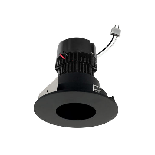 Nora 4 Inch Pearl Low Voltage LED Round Pinhole Retrofit 950Lm 11W 3000K Black Pinhole/Black Flange (NPRLV-4RPH30XBB)