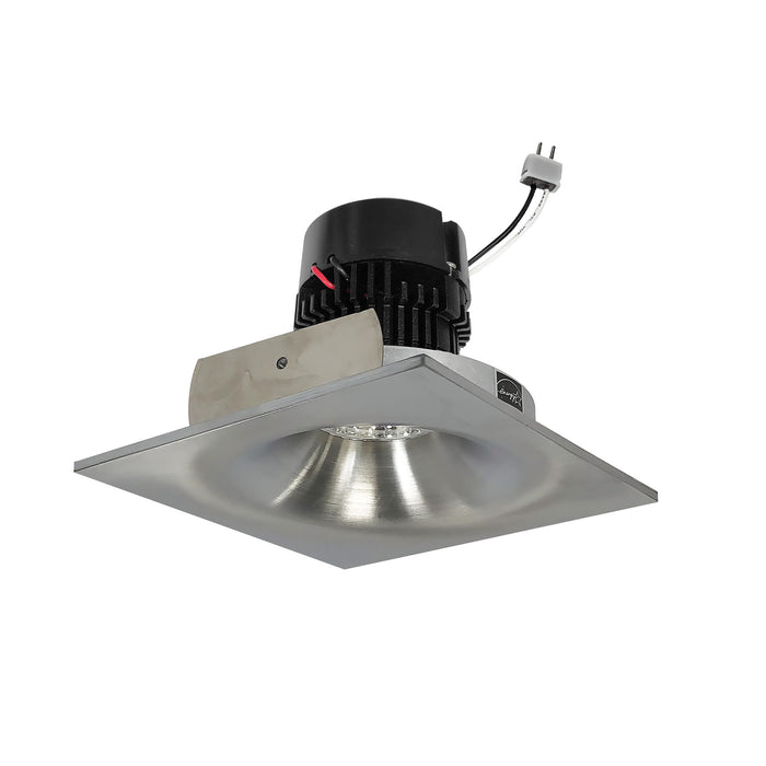 Nora 4 Inch Pearl Low Voltage LED Square Bullnose Retrofit 1200Lm 11W 2700K Natural Metal Finish (NPRLV-4SNB27XNN)