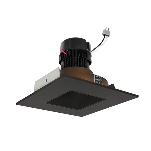 Nora 4 Inch Pearl Low Voltage LED Square Retrofit Reflector Square Aperture 1100Lm 11W 3000K Bronze Reflector/Bronze Flange (NPRLV-4SNDSQ30XBZ)