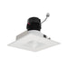 Nora 4 Inch Pearl Low Voltage LED Square Retrofit Reflector Square Aperture 1100Lm 11W 4000K White Reflector/White Flange (NPRLV-4SNDSQ40XWW)