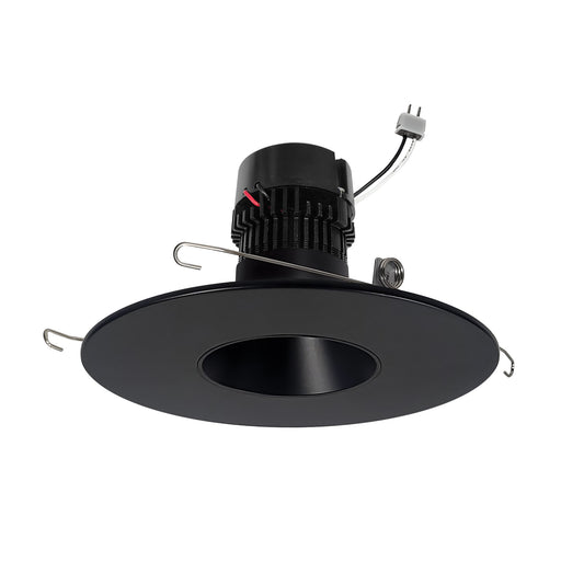 Nora 5/6 Inch Pearl Low Voltage LED Round Retrofit Reflector 1150Lm 11W 3500K Black Reflector/Black Flange (NPRLV-56RNDC35XBB)
