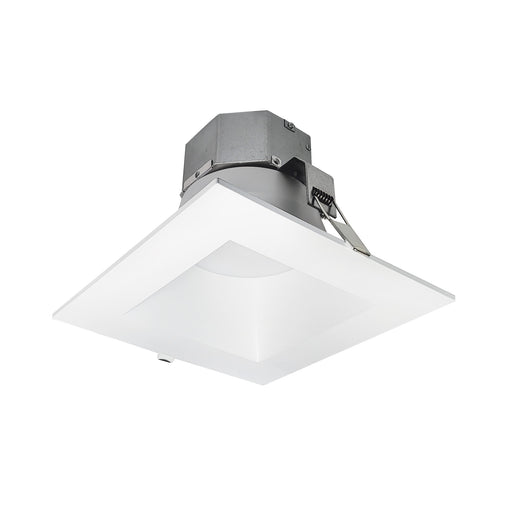 Nora 8 Inch Quartz Square Recessed LED Downlight Wattage/CCT Selectable 18W/22W/26W/30W 3000K/3500K/4000K Matte Powder White (NQZ2-86TWTW-MPW)