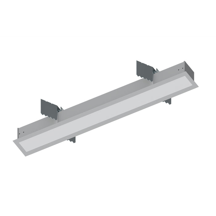 Nora 2 Foot L-Line LED Recessed Linear 2100Lm 3000K Aluminum Finish (NRLIN-21030A)