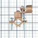 NSI Heavy-Duty Bronze Ground Clamp For Rigid Conduit 1/2 Inch Conduit Hub 1/2 Inch-1 Inch Water Pipe 2/0 STR Ground Wire Maximum (G-5)