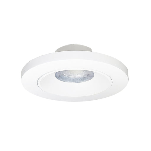 Nora 4 Inch Regressed Slim LED Surface Mount 950Lm 13W CCT Selectable 2700K/3000K/3500K/4000K/5000K Matte Powder White Finish (NSLIM-4REGL1TWMPW)