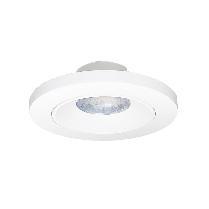 Nora 4 Inch Regressed Slim LED Surface Mount 950Lm 13W CCT Selectable 2700K/3000K/3500K/4000K/5000K Matte Powder White Finish (NSLIM-4REGL1TWMPW)