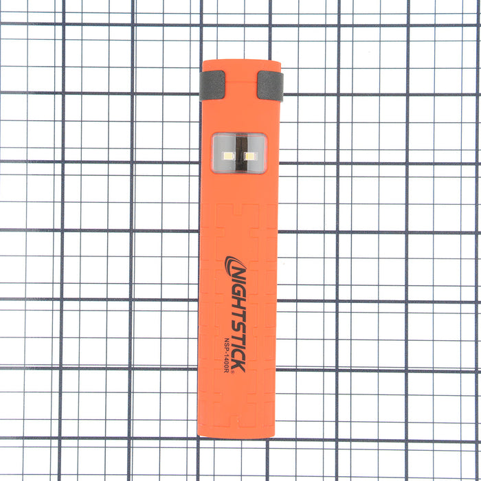 Nightstick Dual-Switch Dual-Light LED Flashlight-Red-2 AAA Batteries (NSP-1400R)