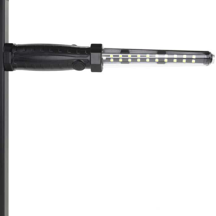 Nightstick Multi-Purpose Rechargeable Floodlight With Magnetic Hooks And Replaceable Lens-Black (NSR-2168B)