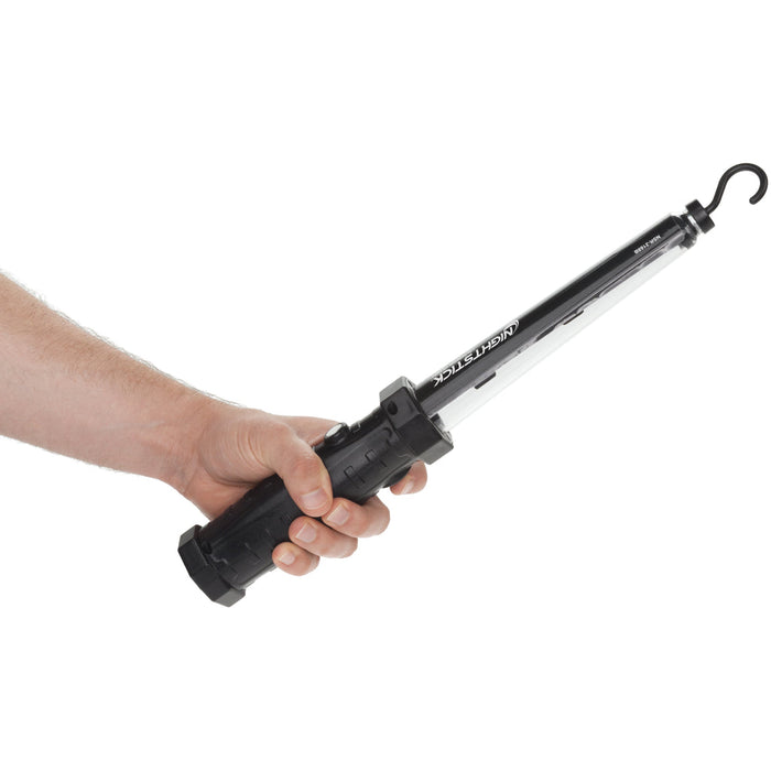 Nightstick Multi-Purpose Rechargeable Floodlight With Magnetic Hooks And Replaceable Lens-Black (NSR-2168B)