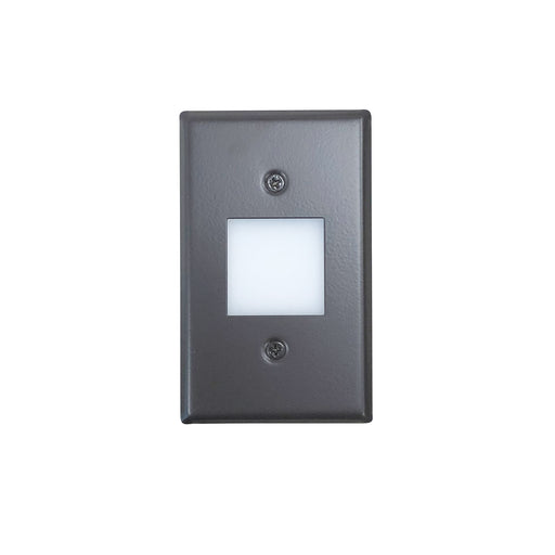 Nora Mini LED Step Light With Frosted Glass Lens Faceplate 1W 90 CRI 3000K Bronze 120V Non-Dimming (NSW-6629BZ)