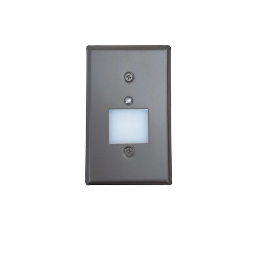 Nora Mini LED Step Light With Photocell Frosted Glass Lens Faceplate 1W 90 CRI 3000K Bronze 120V Non-Dimming (NSW-6629PC/BZ)