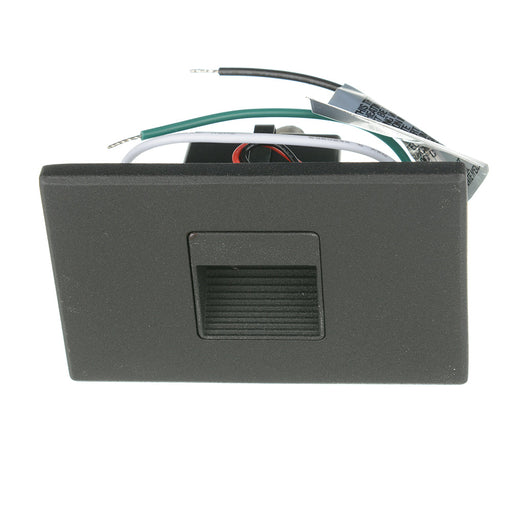 Nora ARI LED Step Light With Interchangeable Horizontal And Vertical Face Plates 40Lm 2.5W 90 CRI 3000K Black 120V Non-Dimming (NSW-720/30B)