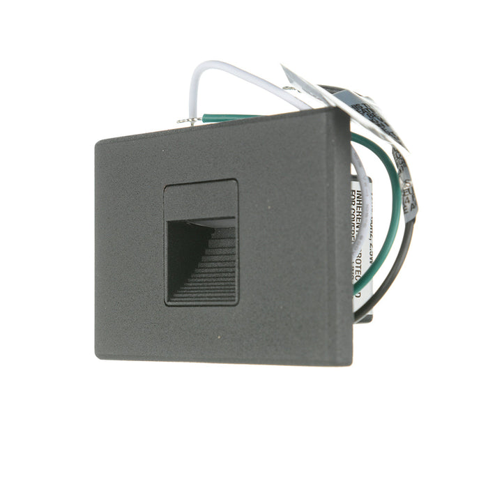 Nora ARI LED Step Light With Interchangeable Horizontal And Vertical Face Plates 40Lm 2.5W 90 CRI 3000K Black 120V Non-Dimming (NSW-720/30B)