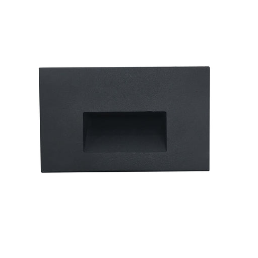 Nora ARI LED Step Light With Horizontal Wall Wash Face Plate 30Lm 2.5W 90 CRI 3000K Black 120V Non-Dimming (NSW-740/30B)