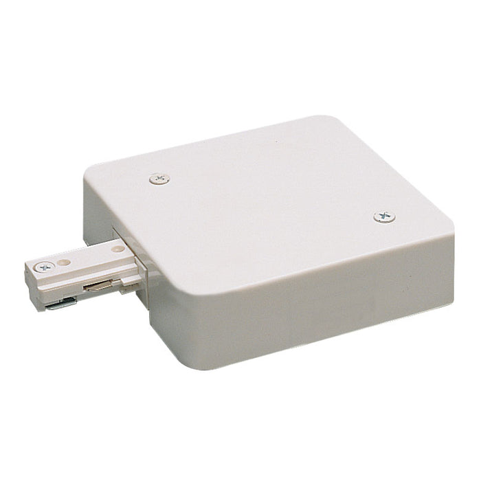 Nora T-Bar Live End Feed With Current Limiter 0.5 Amps 1 Circuit Track White (NT-348W/0.5A)