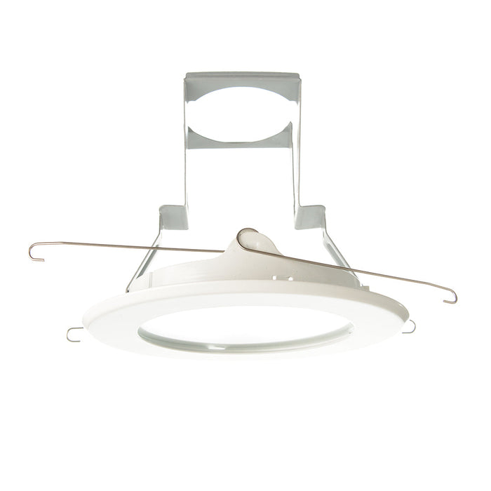 Nora 5 Inch Flat Frost Lens Trim White (NT-5026W)