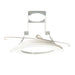 Nora 5 Inch Flat Frost Lens Trim White (NT-5026W)
