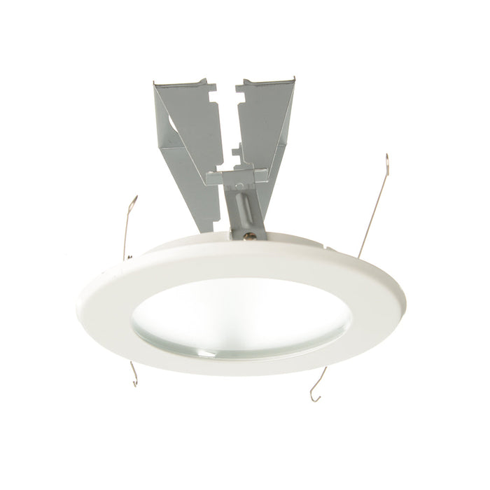 Nora 5 Inch Flat Frost Lens Trim White (NT-5026W)
