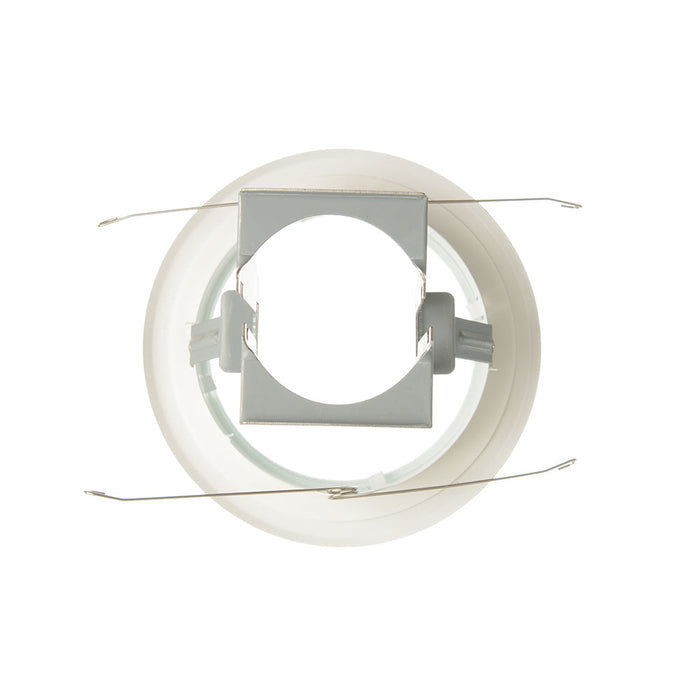 Nora 5 Inch Flat Frost Lens Trim White (NT-5026W)