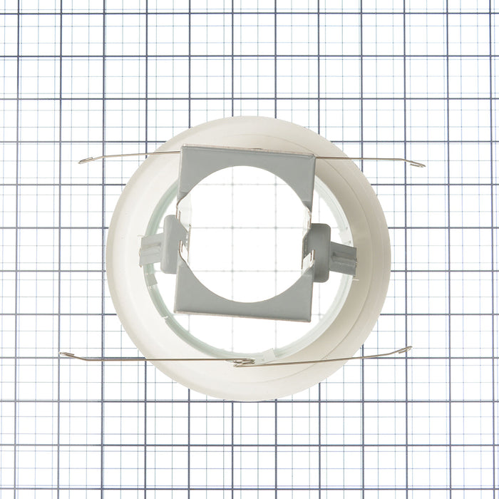Nora 5 Inch Flat Frost Lens Trim White (NT-5026W)