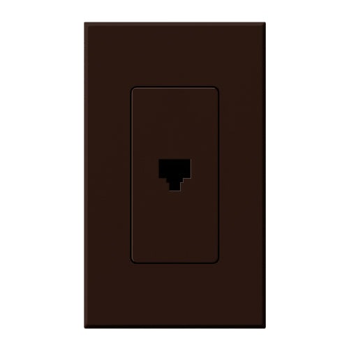 Lutron Architectural Phone Jack Brown (NT-PJ-BR)